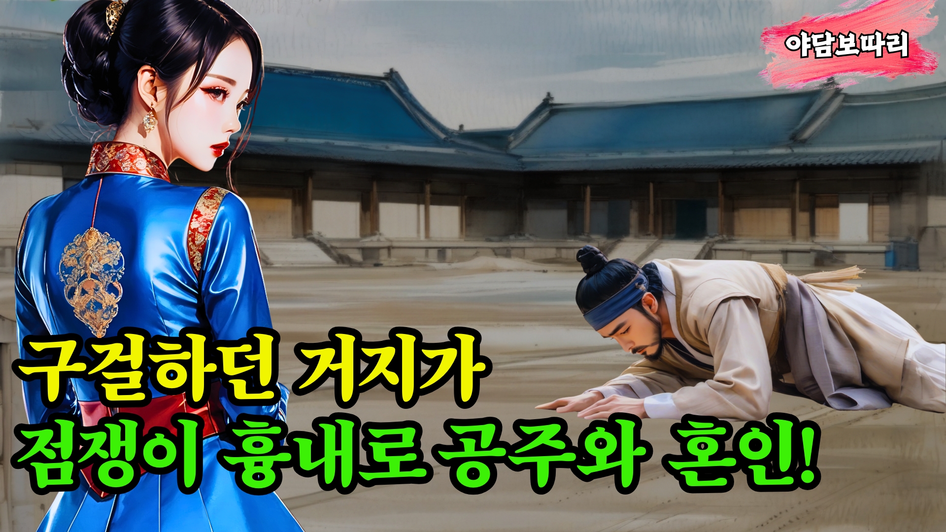 구걸하던 거지가 점쟁이 흉내로 공주와 혼인